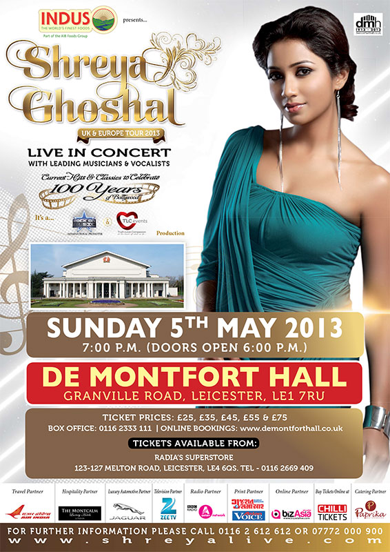 Shreya Ghoshal Concert 2013 Leicester