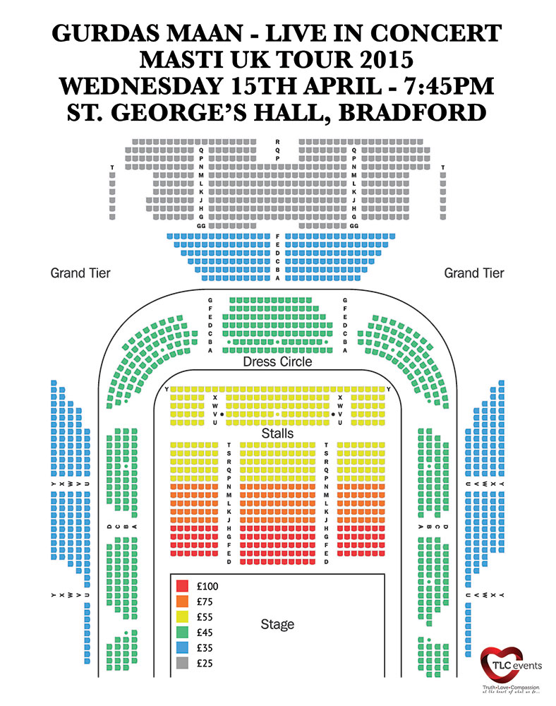 St Georges Hall Seating Plan