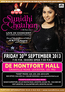 sunidhi-chauhan-leicester-poster